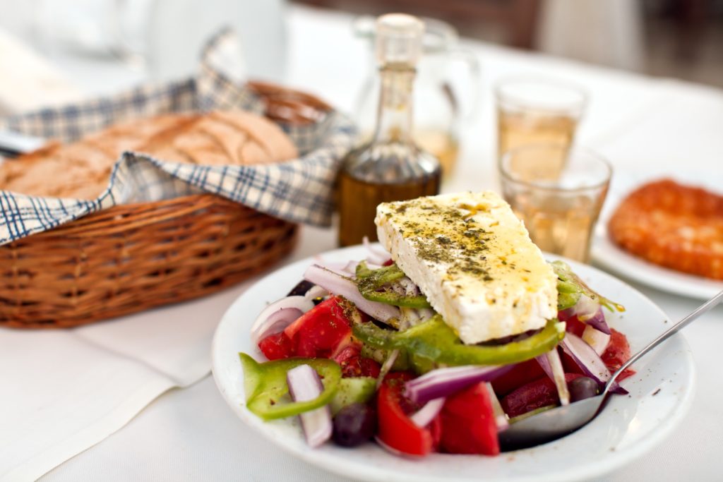 greece food tours - greek salad