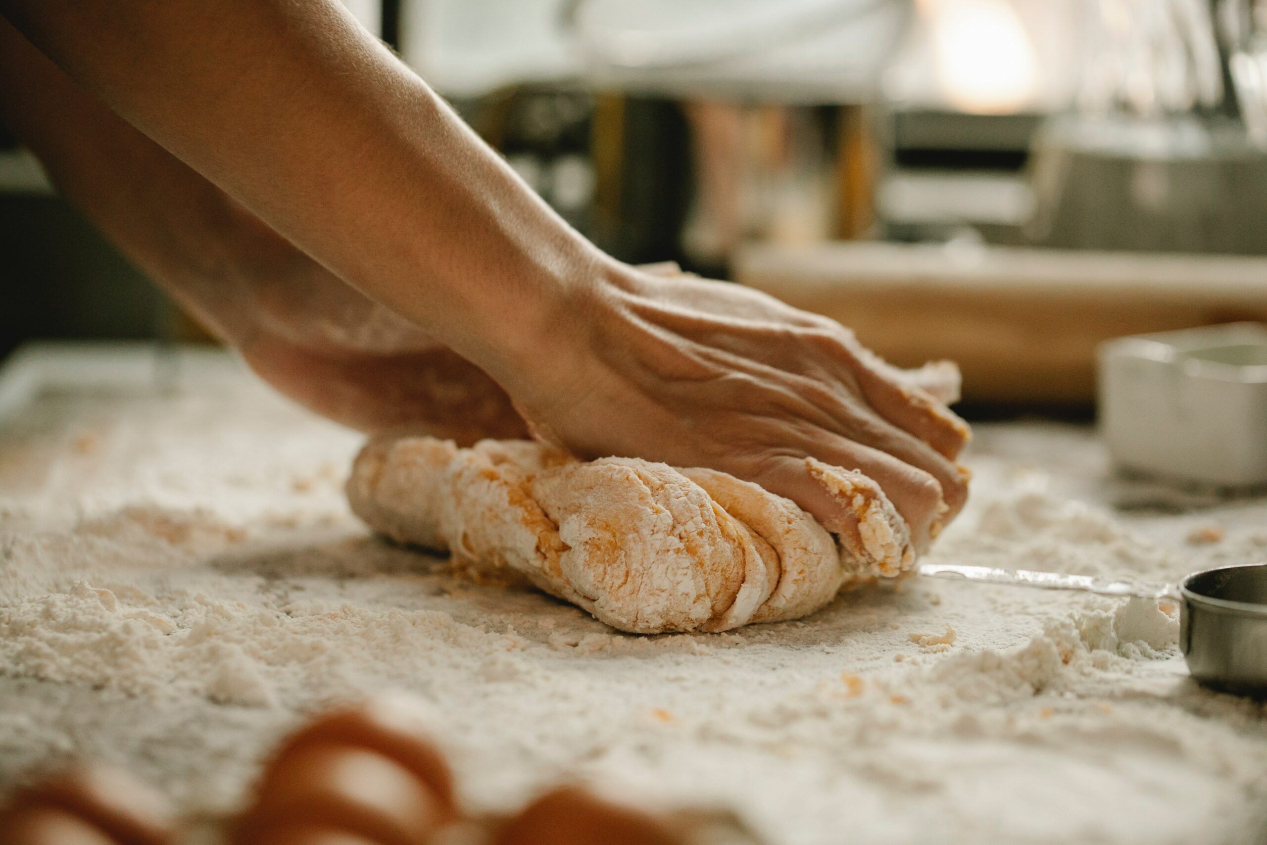 Greek pies dough making