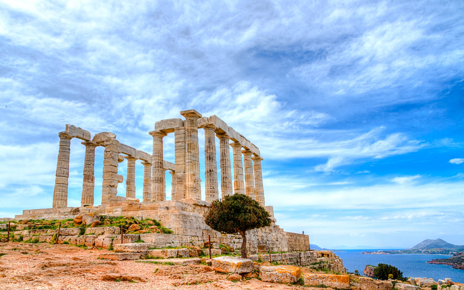 temple of poseidon - greece food tours | GreeceFoodies